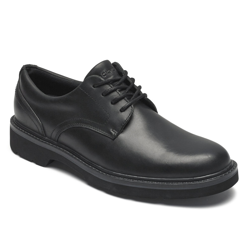 Rockport Oxfords For Mens Black - Charlee Waterproof Plain Toe - SY0153924